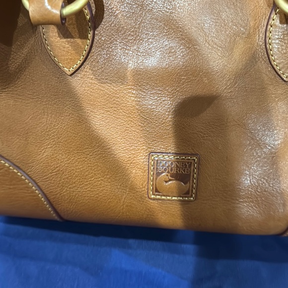 Dooney & Bourke Caramel Leather Satchel - Picture 4 of 5
